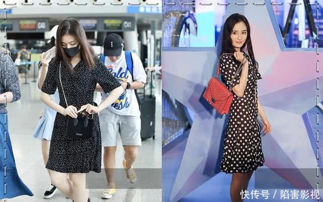 杨幂就是杨幂！32岁穿波点裙不差李兰迪，网友：这嫩装的我服