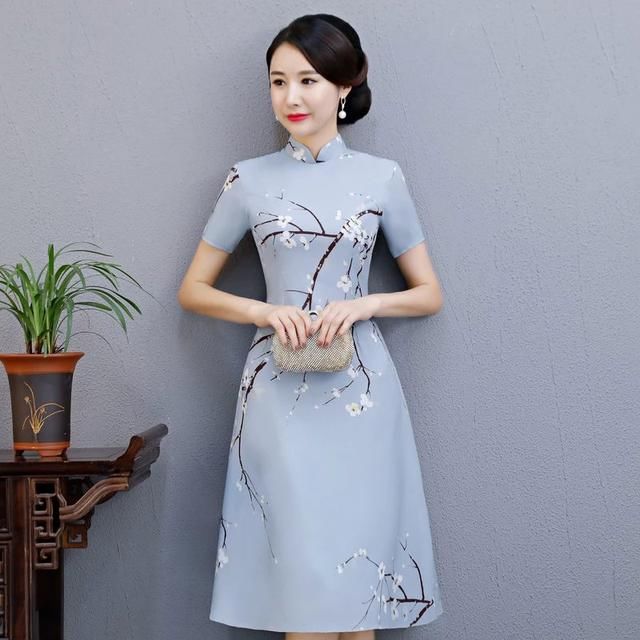 大气随性，双层改良长旗袍，充满潮流时尚范儿！