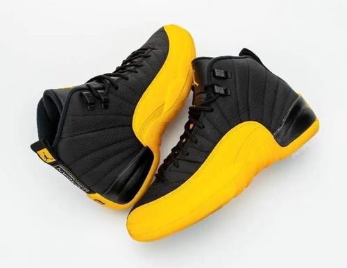  「Air」黑黄组合绝了！Air Jordan 12 全新配色实物美照释出！