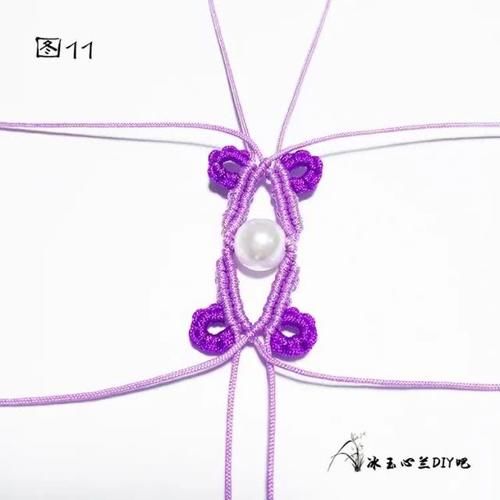  『亲手』这么好看又贵气的紫色手链，成本才几毛钱，有空一定要亲手编一条