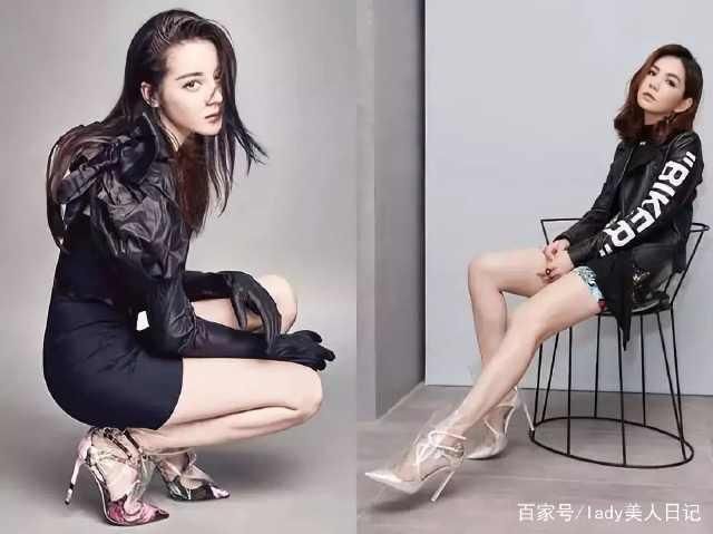 迪丽热巴你真的过分了，穿着PVC鞋子就要出门？舒淇的衣服更夸张