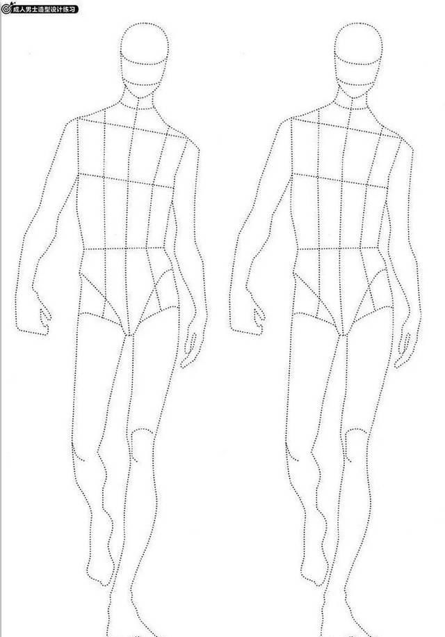  [模特的身]全新-160个服装人体动态【线稿】素材分享！（独家珍藏版）