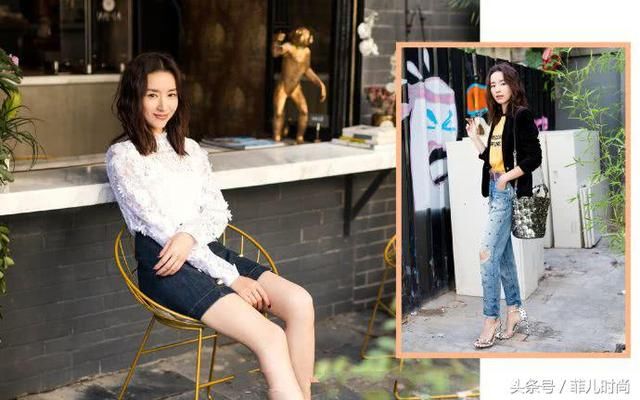 董洁胆子太大了！丝袜只穿一条腿，撞上杨幂也不输！