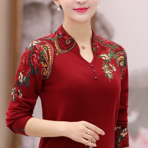 40岁以上女人,秋天尽量别穿裙!秋衫+黑裤子,国庆穿超好看