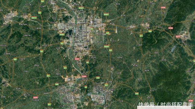 湖南各城市最新卫星地图：一看就知道湖南哪个城市的规模比较大？