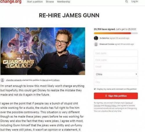 银河护卫队全员声援恋童癖言论者？迪士尼打算法不责众？