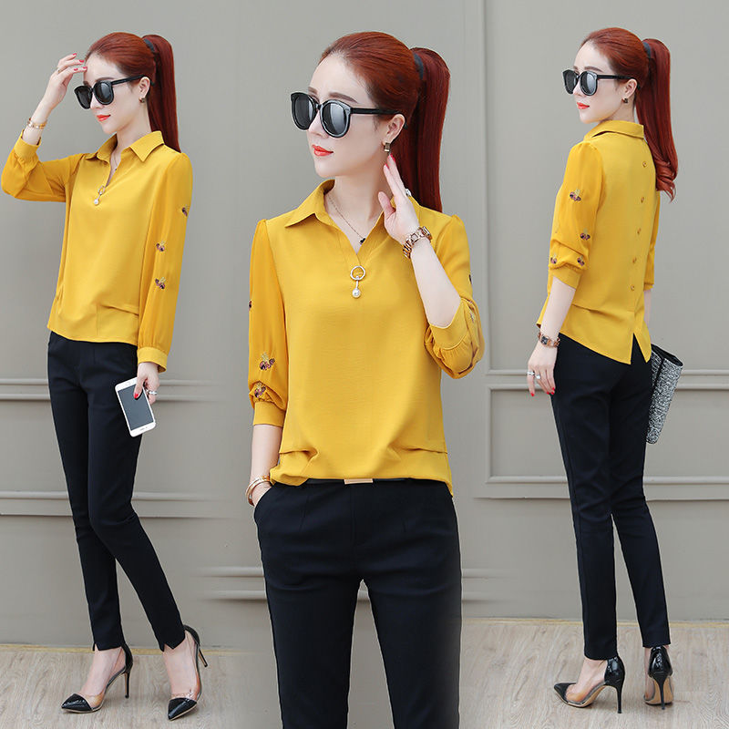 四五十女人，入秋别乱穿!推荐这，小衫配阔腿裤，遮肉减龄还百搭