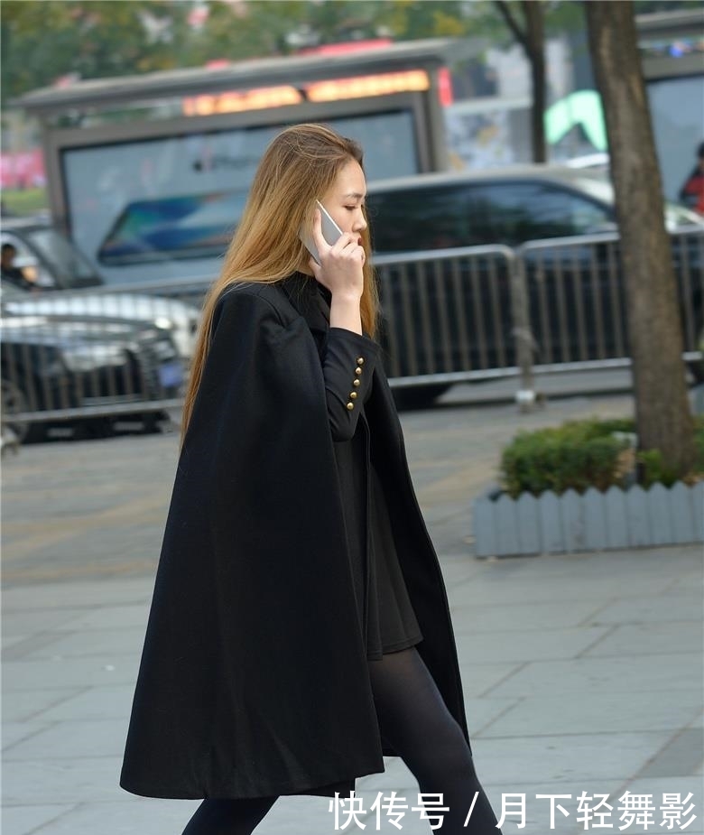 【精致】街拍黑丝黑裙,精致美女,御姐女王范气场超强
