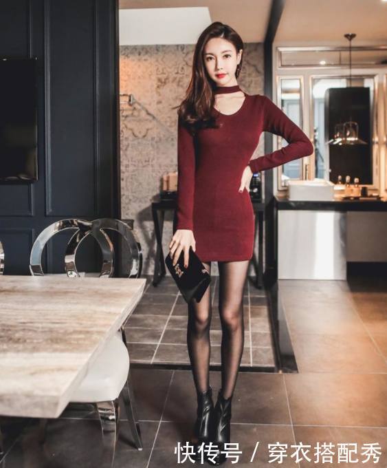 甜蜜动人的紧身裙美女，秀出靓丽的身材，特别招人喜欢！