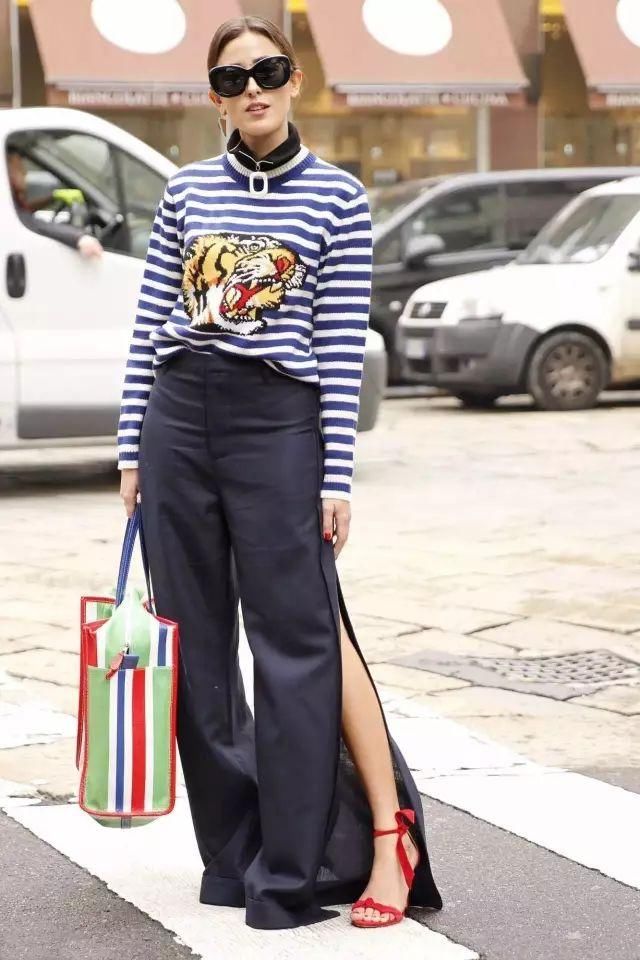 鞋子穿不对，阔腿裤再美也白费!