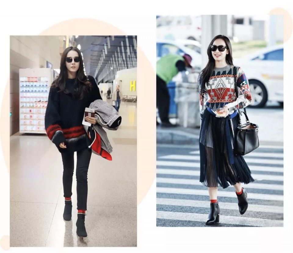 露脚踝过时了?今年秋天露袜子才是真时髦!