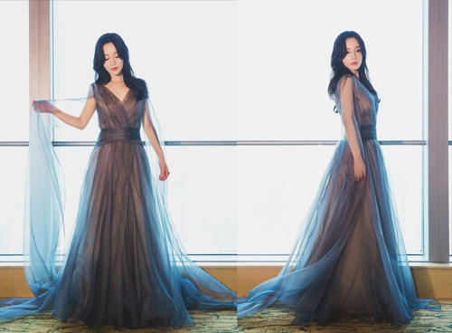 李小璐越来越有韵味了，薄纱裙女人味爆棚，网友美的冒泡