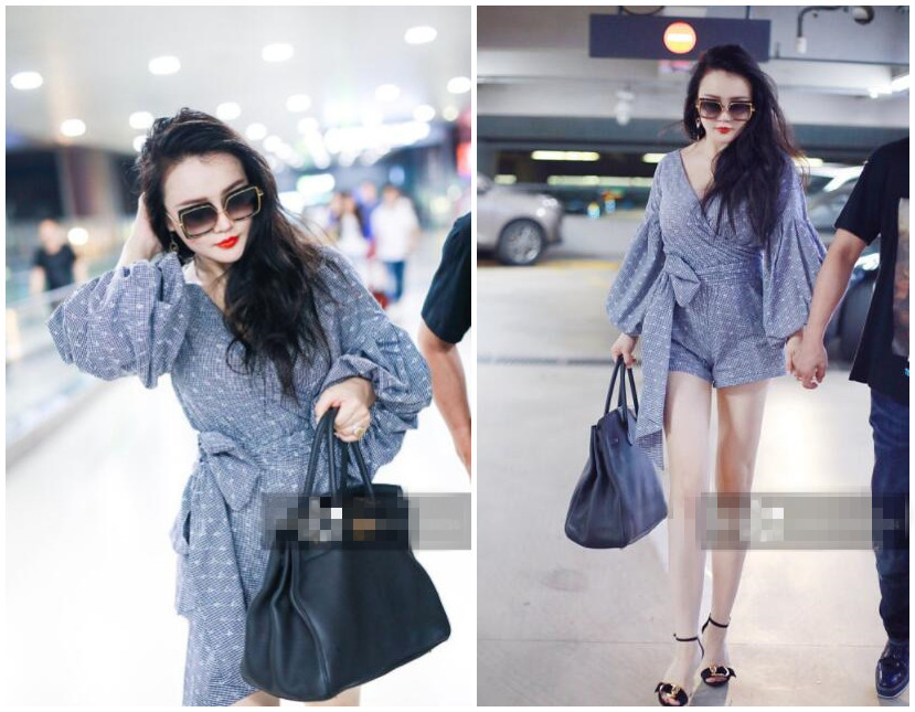 冉莹颖穿衣弃紧从宽合体邹市明，网友却吐槽：还是穿紧身的吧