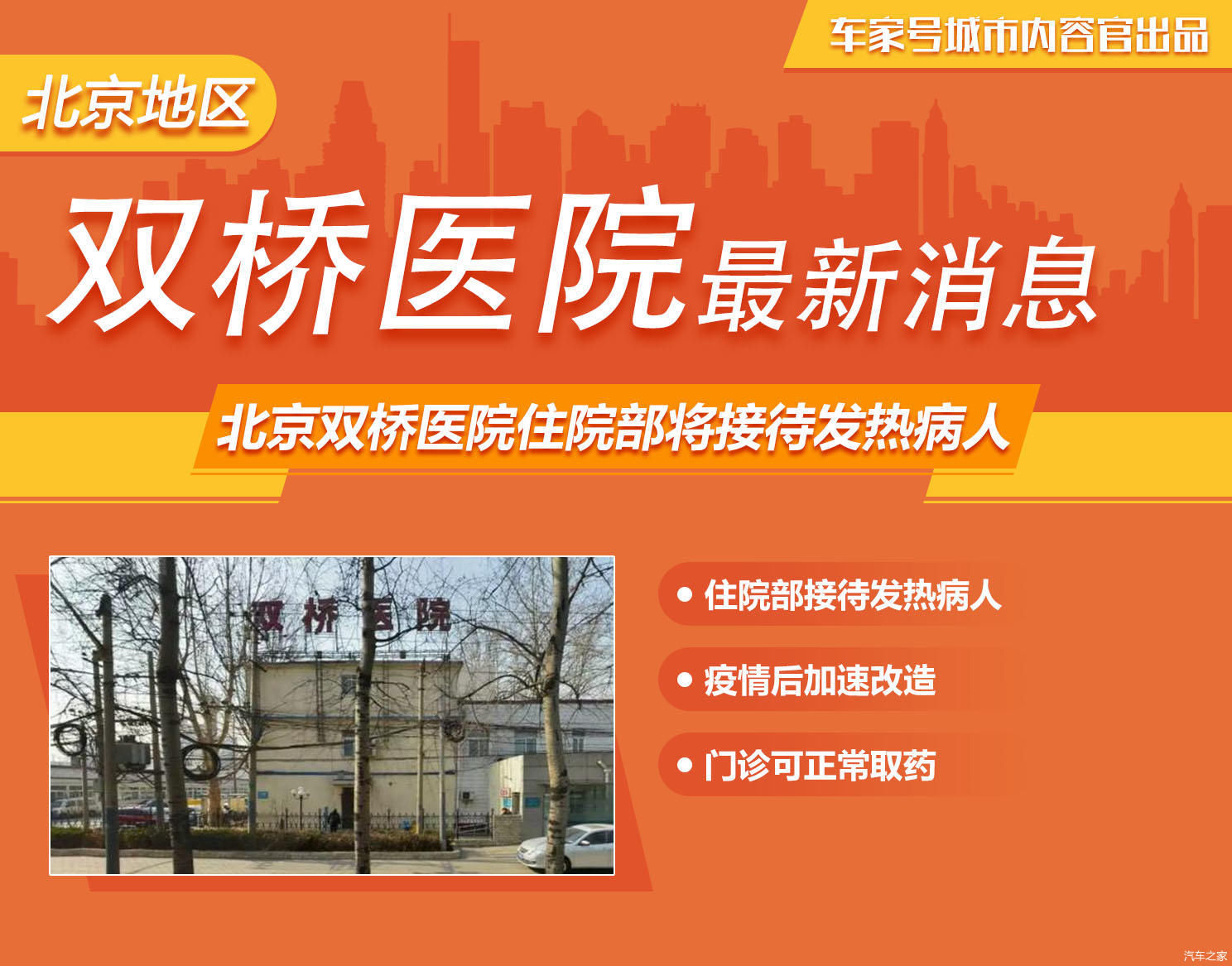  #北京#北京双桥医院住院部将接待发热病人 疫情后加速重建