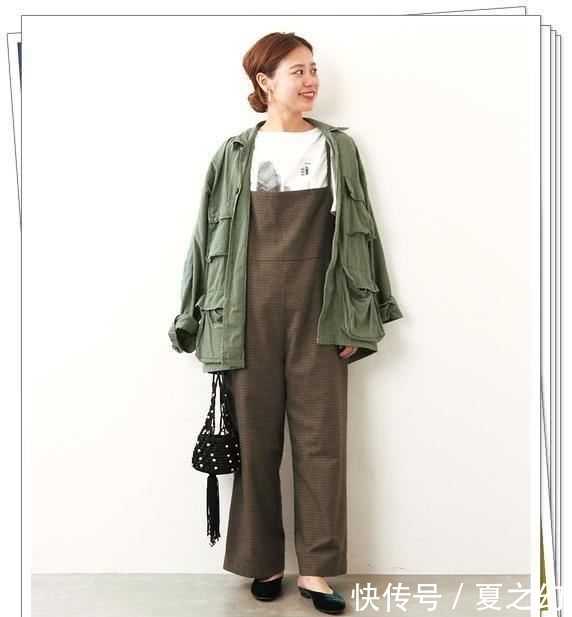  [适合]背带裤日系look，适合早春搭配针织衫和外套的造型分享