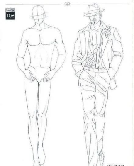  [模特的身]全新-160个服装人体动态【线稿】素材分享！（独家珍藏版）