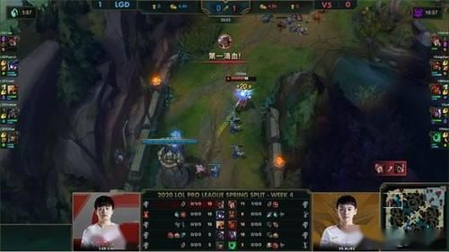 击败：LOL-LPL：小花生猪妹灵性反蹲打穿下路，LGD 2:0击败V5