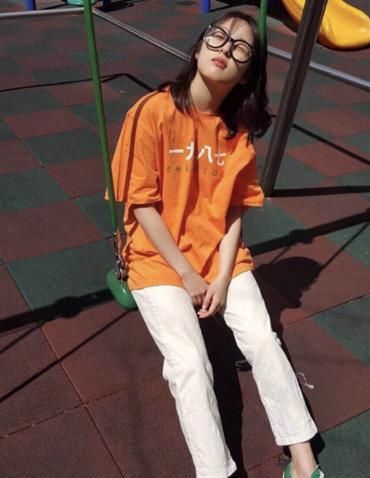活力■元气女孩的T恤穿搭,活力四射惹人爱