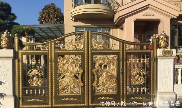 妩媚动人■欧式庭院设计效果图：最妩媚动人的庭院大门！