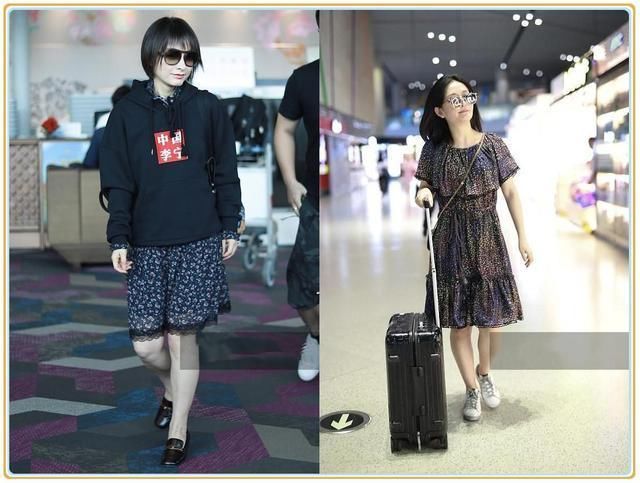 吴昕真把自己当一姐了？碎花裙竟套卫衣，网友：谢娜都不敢这么穿