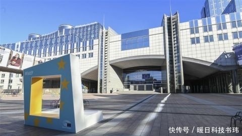 『欧洲地区已经被世界』空荡的布鲁塞尔欧盟区