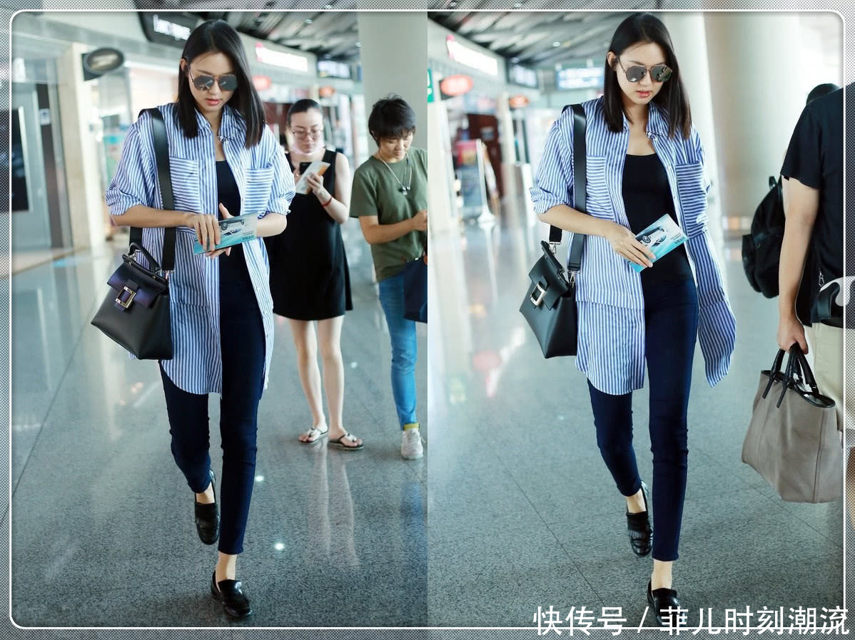 182cm张梓琳不愧是世界小姐,长裤都能穿成九分裤,大长腿太惊艳