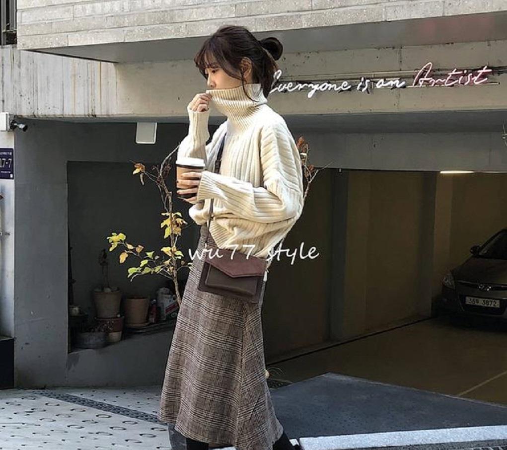 『半身裙』毛衣+半裙是春夏天最经典的穿搭,让你变身时髦精!