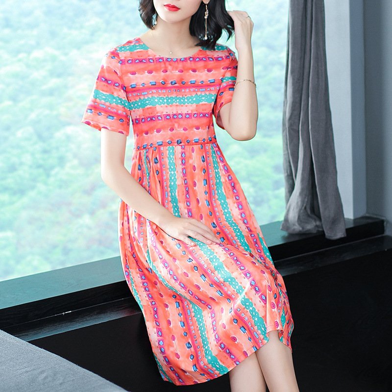 出差回来，给媳妇带了2条连衣裙，穿上美极了，一动一婀娜都迷人