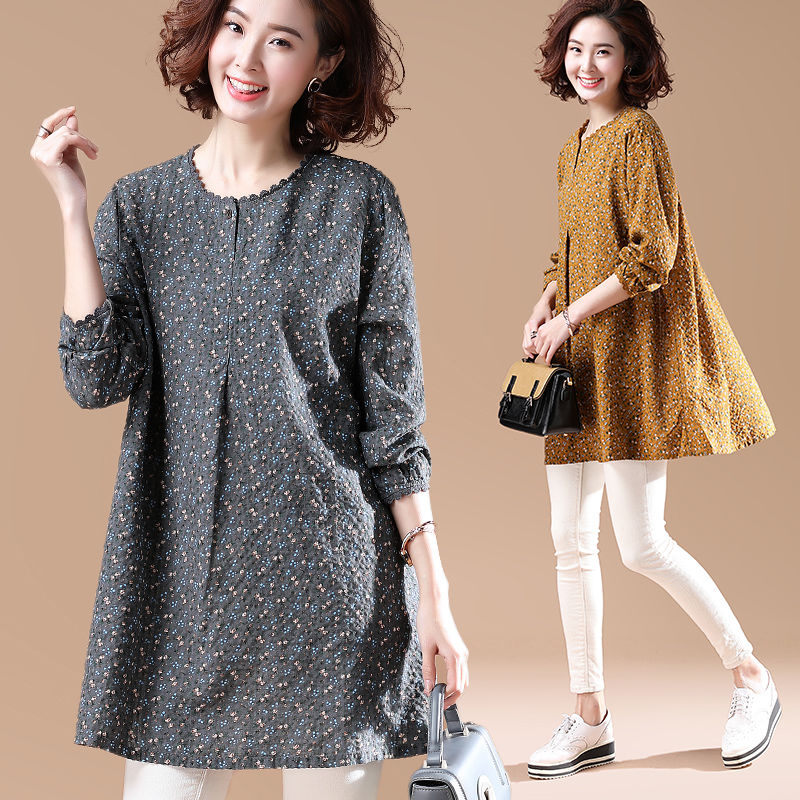 膝盖怕凉的女人，阴雨天少穿连衣裙!试试这种棉麻装，好穿还洋气