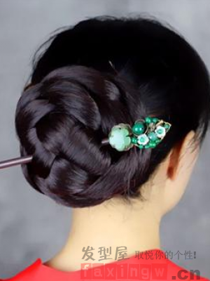 发簪盘发图片赏析 轻松打造最美气质