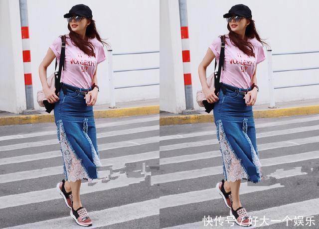 林志玲这条鱼尾裙厉害！开四条叉可真时髦，网友：没她身材就别穿