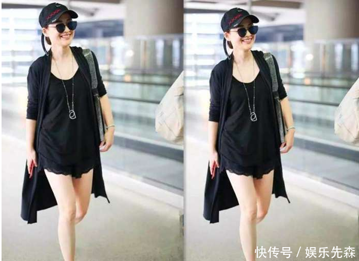 梅婷43岁, 林志玲44岁, 二人同穿蕾丝短裤, 网友: 差距竟如此尴尬