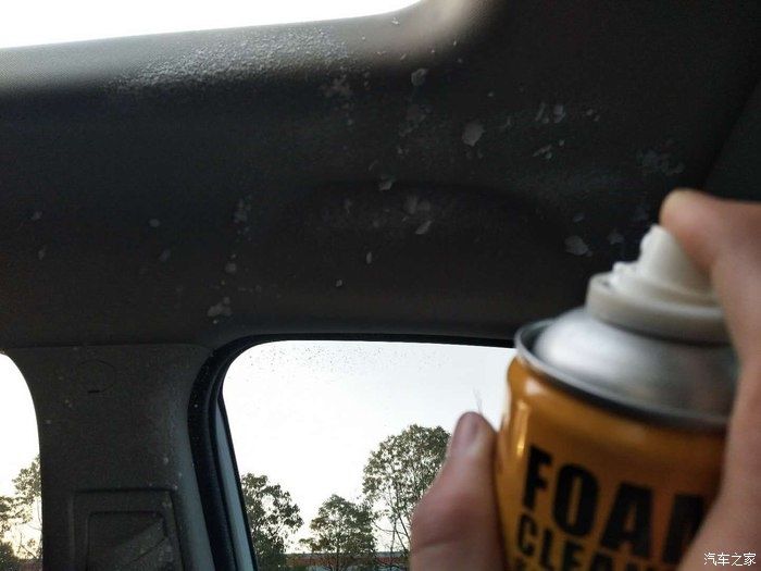  经验@爱车长安CS75清理，顶棚内饰清洗经验分享