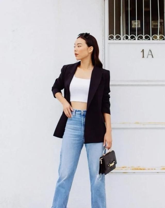 西装外套：胖女孩春季一衣多穿你get到了吗?
