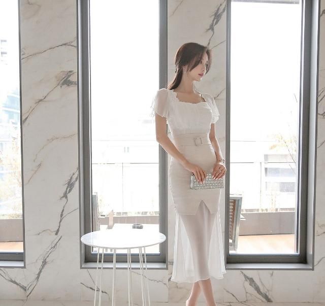  「透纱」孙允珠-清纯花蕾优雅透纱鱼尾裙鉴赏