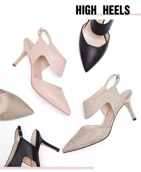 GIRDEAR哥弟2018夏季新款尖头高跟鞋 为日常着装添点新意