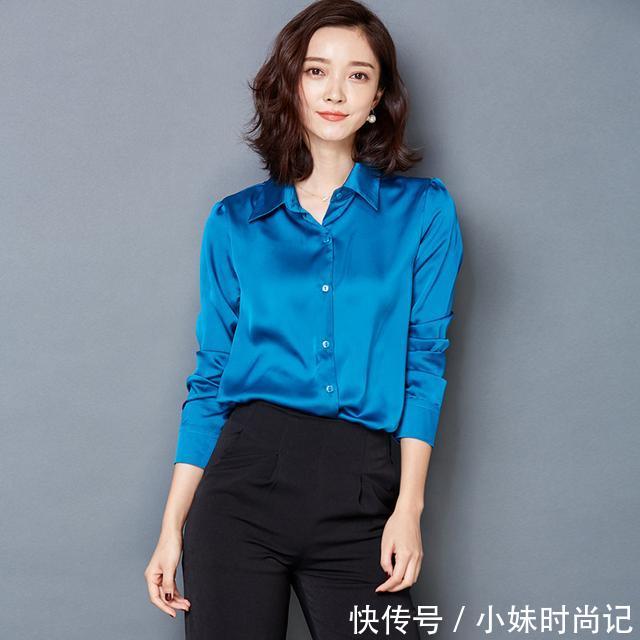 「气质」长短款的衬衫都有,气质还不输别人