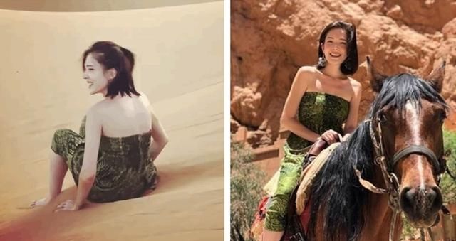 许玮甯摩洛哥旅行晒美照，把民族风穿这么美，多亏她的混血颜