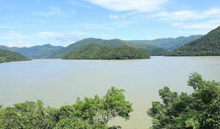 利奇马台风后，水库泄洪，第一次看见