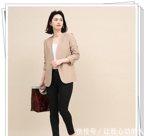 搭配■西装不要领子?日本30岁轻熟女人现在流行的春季造型