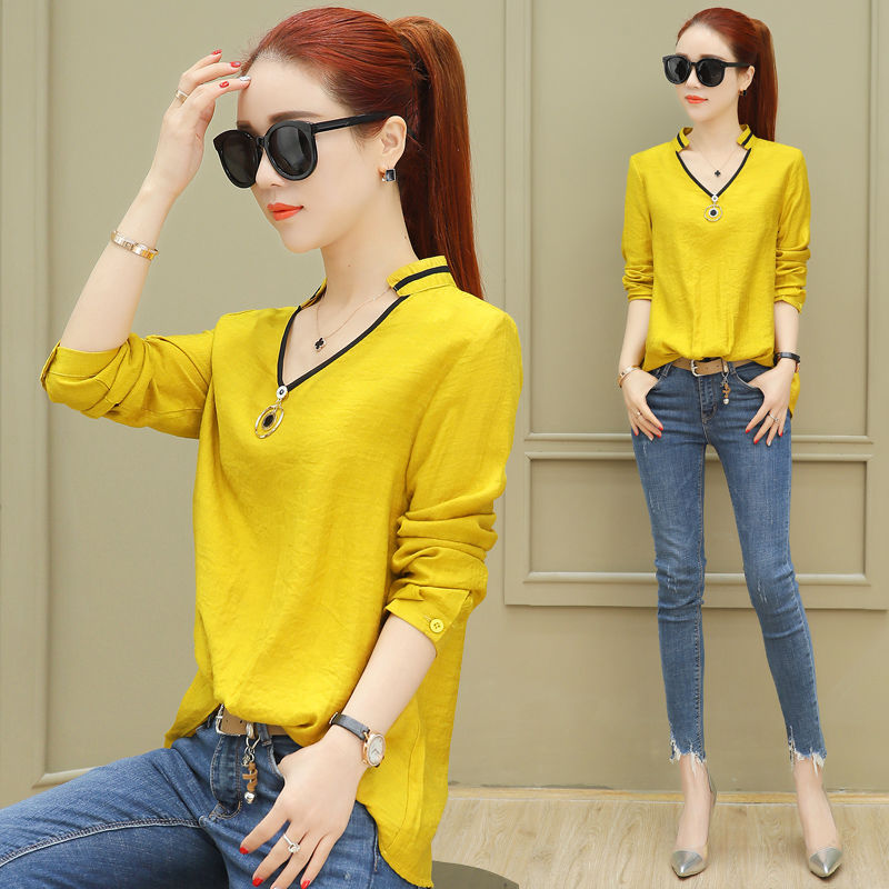 九月上新!显瘦又显白小衫!搭配小脚裤，43岁老婆都穿出美女范