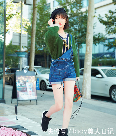 毛晓彤最新时尚造型秀，穿吊带裤的她才是颜值巅峰，贼好看