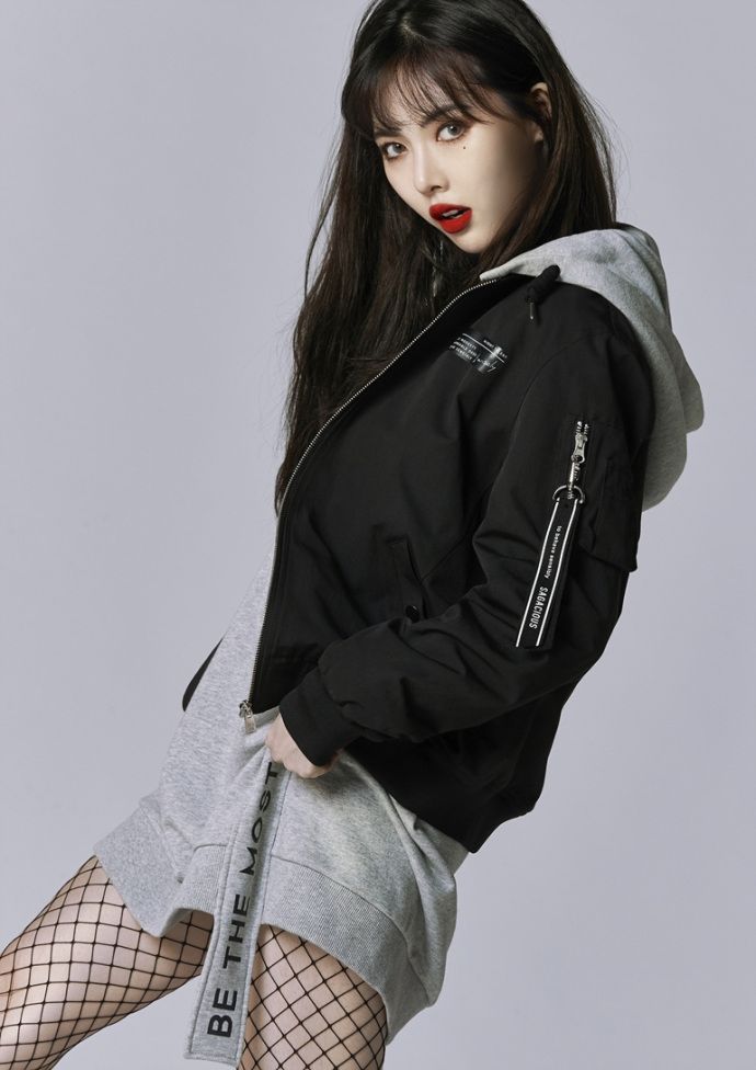 泫雅最新写真渔网袜大秀美腿 红唇泪痣性感撩人