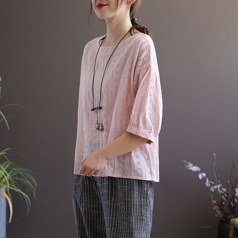 我的天,火的一塌糊涂的棉麻T恤,一款比一款洋气,恨不得全买下