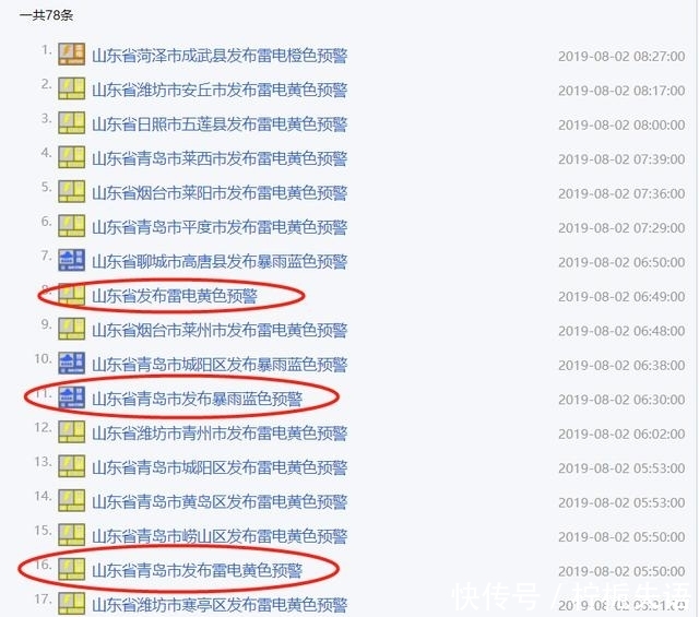  [地市]今天降雨覆盖山东全省 青岛、烟台、潍坊等多地市将有大到