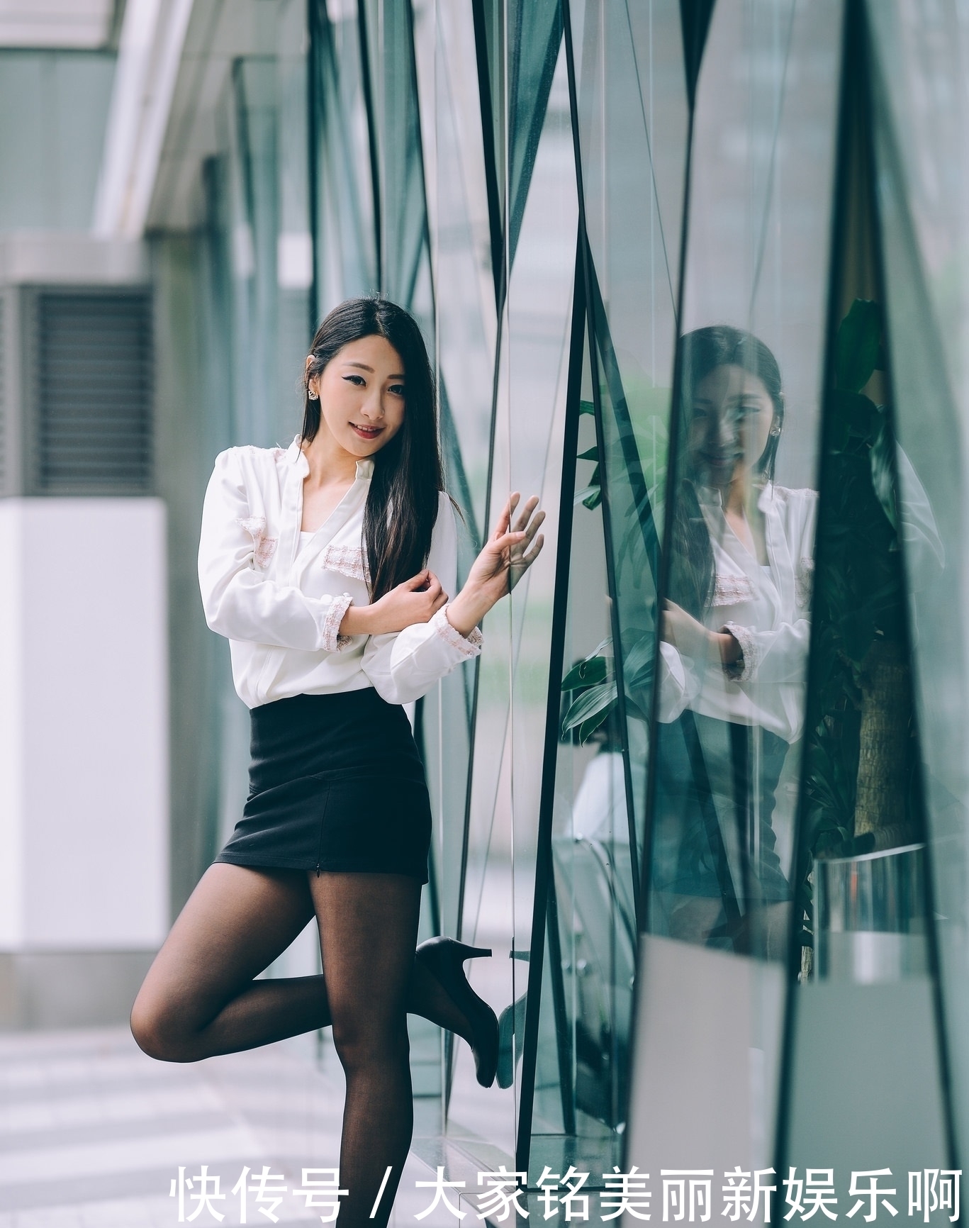  [都市]性感的黑丝高跟职业装美女，都市丽人时尚穿搭