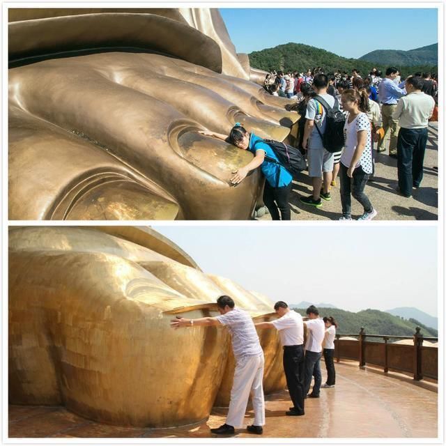 河南108公斤黄金造108米大佛，门票120，游客:唉，真心拜不起!