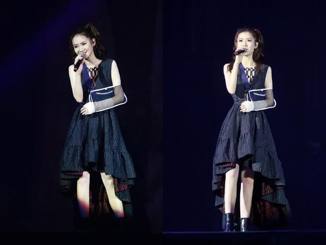 戚薇穿薄纱裙现身，大长腿很惊艳，网友：不愧是辣妈！