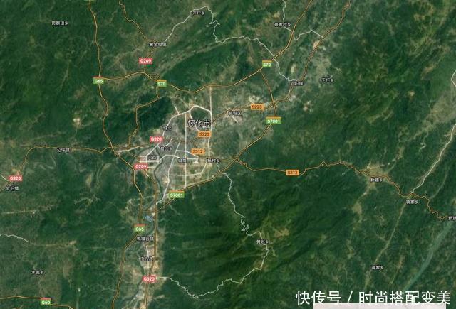 湖南各城市最新卫星地图：一看就知道湖南哪个城市的规模比较大？