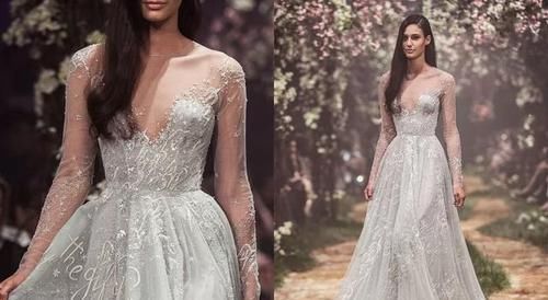  [婚纱]手工珠绣婚纱，把高贵的公主梦演绎的淋漓尽致！